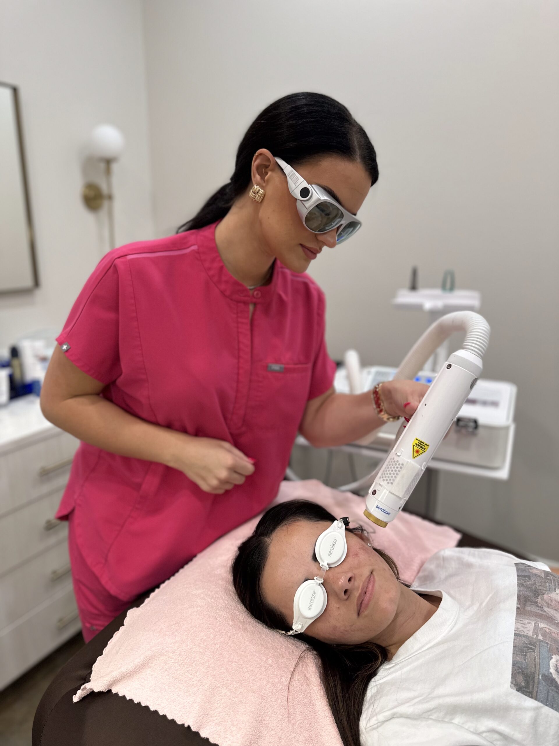 Performing skin care procedure | Enhanced Skin and Beauty, Ruston, LA